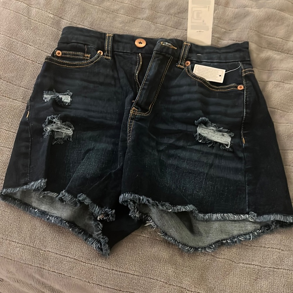 Dark blue jean shorts